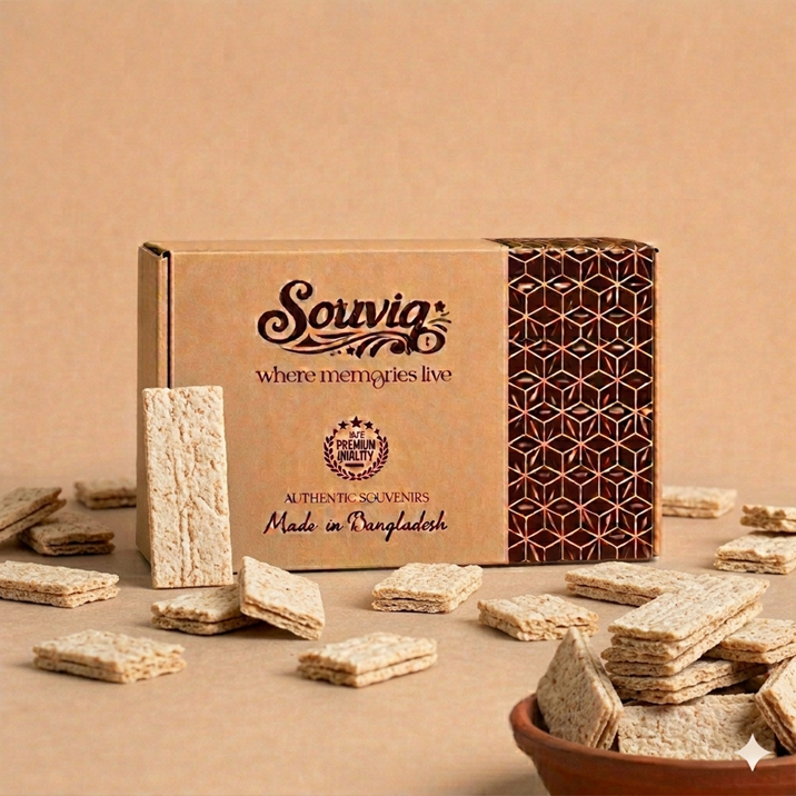 Authentic Kushtia Tiler Khaja - Premium Handmade Sesame Crackers (200g)